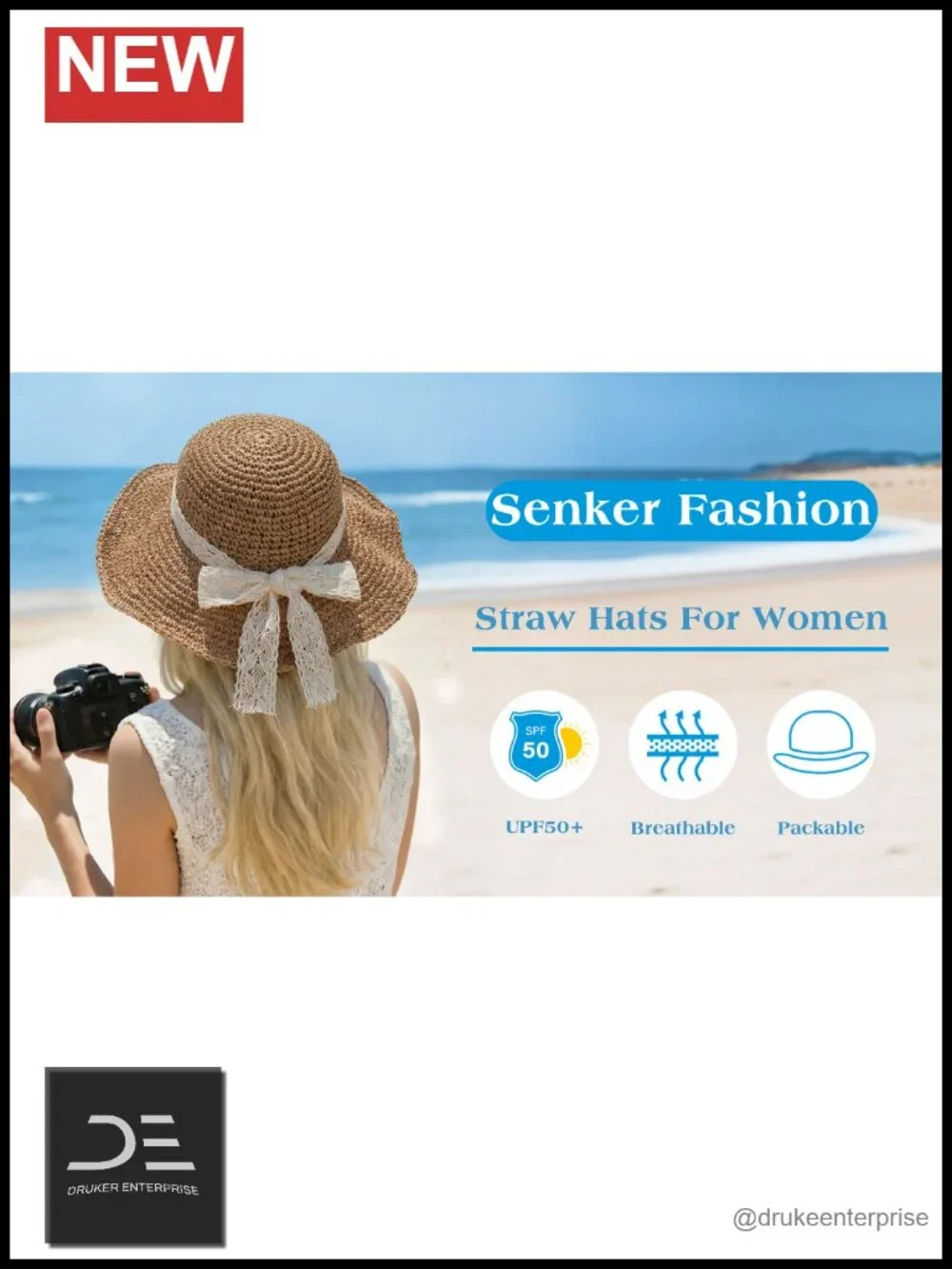 Handwoven Straw Floppy Bucket Sun Hat with Bows
